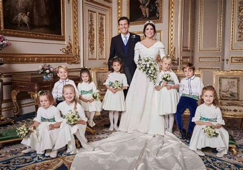 Prince George And Princess Charlotte In Eugenie Wedding Portrait