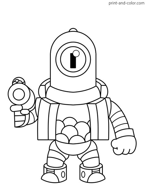Coloring Pages Of Brawl Stars Coloring Pages