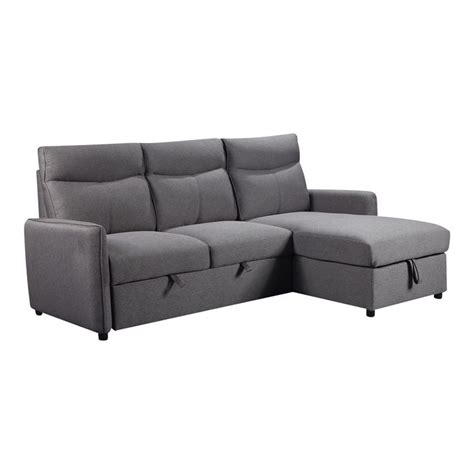 Toni Sofa With Reversible Chaise And Pop Up Bed Chaise Sectional Couch