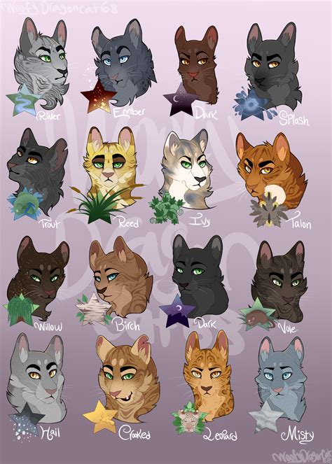 Leaders Of Riverclan By Woofydragon On Deviantart Warrior Cats Clans
