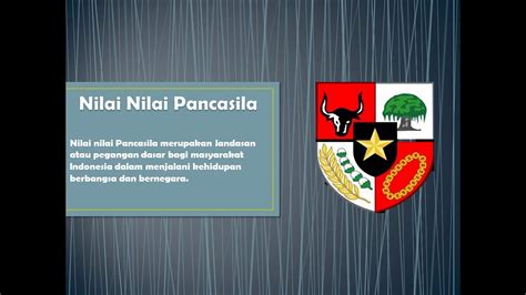 Nilai Nilai Pancasila Youtube