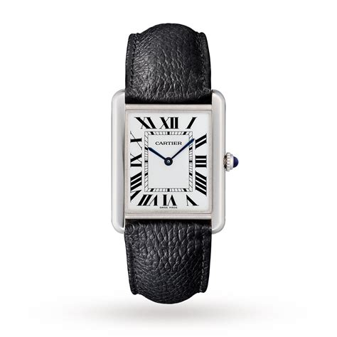 cartier tank solo watch large model quartz movement steel leather wsta0028 watches of