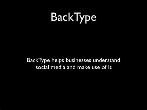 Backtype Backtype Helps Businesses Understand