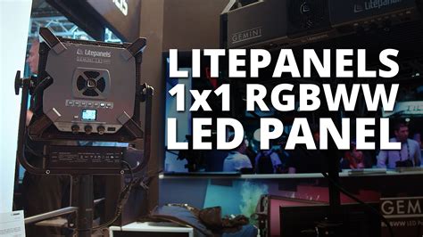 The Lightpanels Gemini 1x1 Rgbww Is A Customisable Full Colour Led Panel