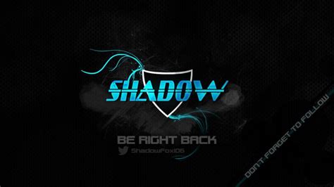 Shadow106 Be Right Back Slate Neon Signs Overlays Twitch