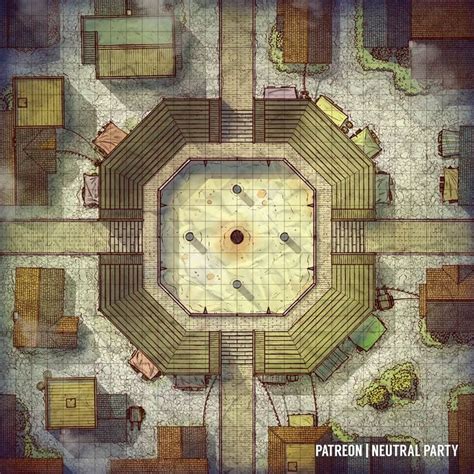 City Fighting Pit Battlemaps Dungeon Maps Dungeons And Dragons