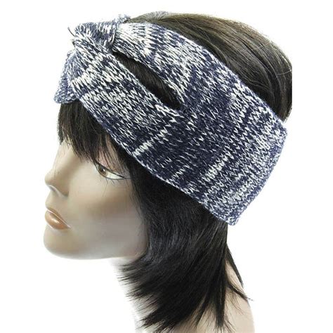 Navy Blue White Twist Headband Twist Headband Blue And White