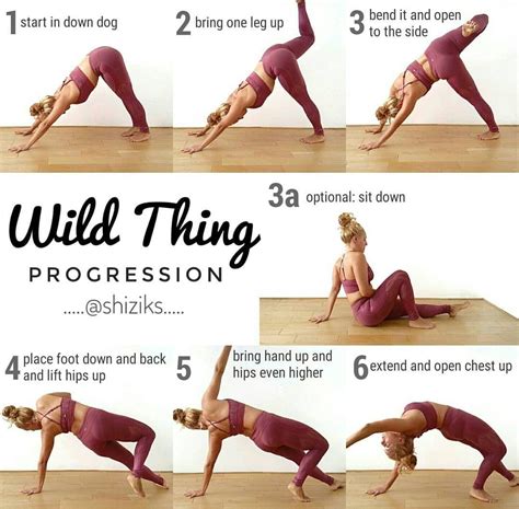 Wild Thing Progression Guide By Instagrammer Shiziks Yoga Muscles Bhakti Yoga Types Of Yoga