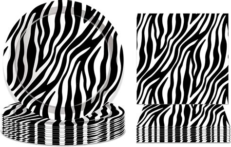 Zebra Themed Party Supplies Zebra Print Party Supplies Pack