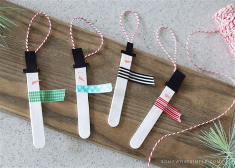 Popsicle Stick Weihnachten Crafts Heading
