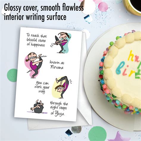 Yoga Nirvana: Humor Birthday Greeting Card