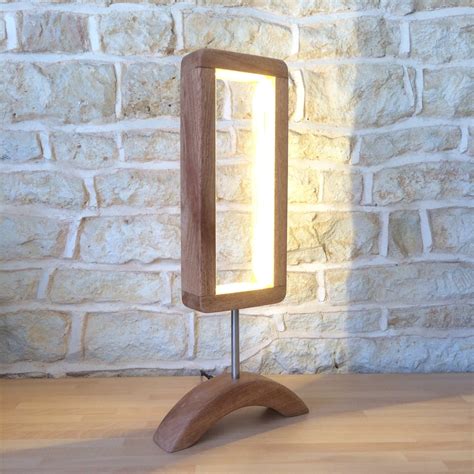 Hand Crafted Designer Table Lamp Wooden Desk Light Unusual Modern