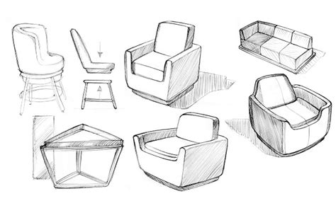 3d models » office furniture. Furniture Sketch at PaintingValley.com | Explore ...