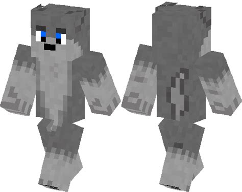 Cute Gray Wolf Minecraft Skin Minecraft Hub
