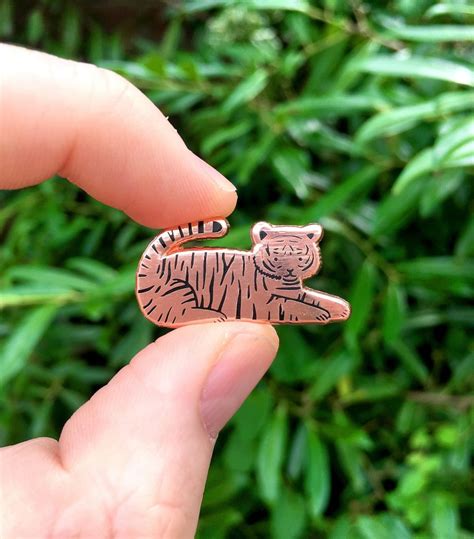 Tiger Enamel Pin Animal Kingdom Badges Brooches And Patches Ts