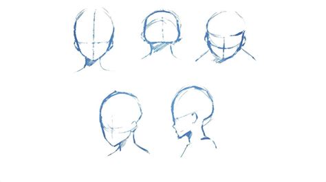 How To Draw Heads From Different Angles │ Drawing Tutorial Youtube