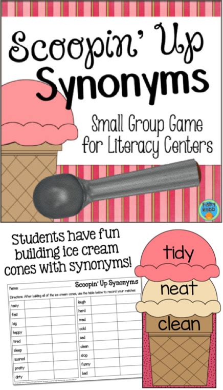 This Literacy Center Is A Great Activity For Learning Common Synonyms