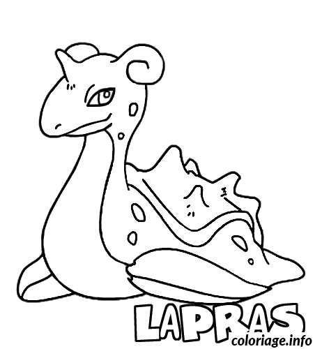 Coloriage Pokemon 131 Lapras