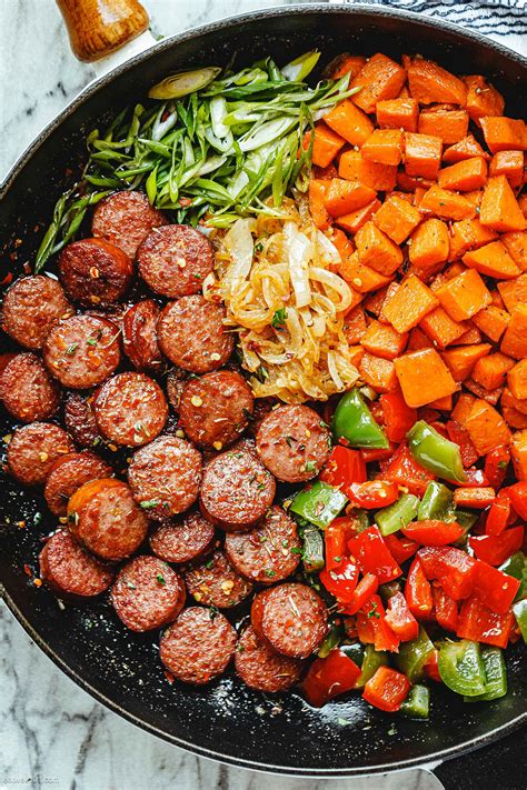 Top summer sausage recipes and other great tasting recipes with a healthy slant from sparkrecipes.com. Smoked Sausage Recipe with Sweet Potato and Fried Onion ...