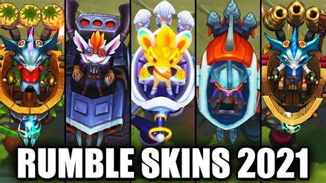 All Rumble Skins Spotlight 2021 League Of Legends YouTube