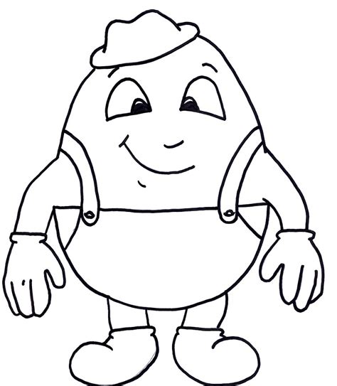 Humpty dumpty coloring pages to download and print for free