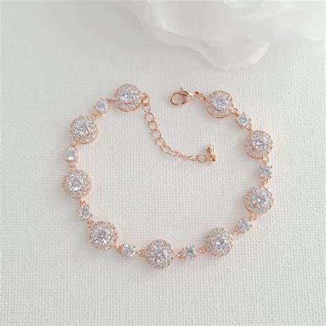 A Lovely Wedding Day Bracelet For Bride In Rose Gold Poetry Designs