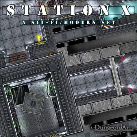Station X Sci Fi Tile Set Roll20 Marketplace Digital Goods For