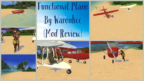 Sims 4 Functional Plane Mod By Waroonkcc Mod Review Youtube