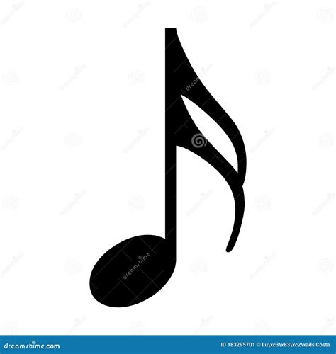 Sixteenth Note Icon Of 3 Types Color Black And White Outline