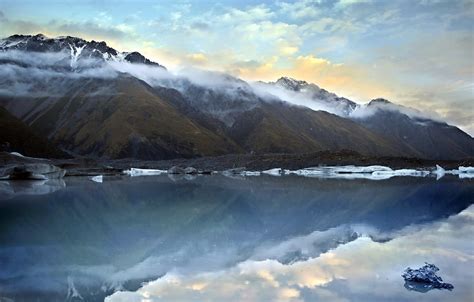 Wallpaper Mountains Icebergs Tasman Lake Images For Desktop Section