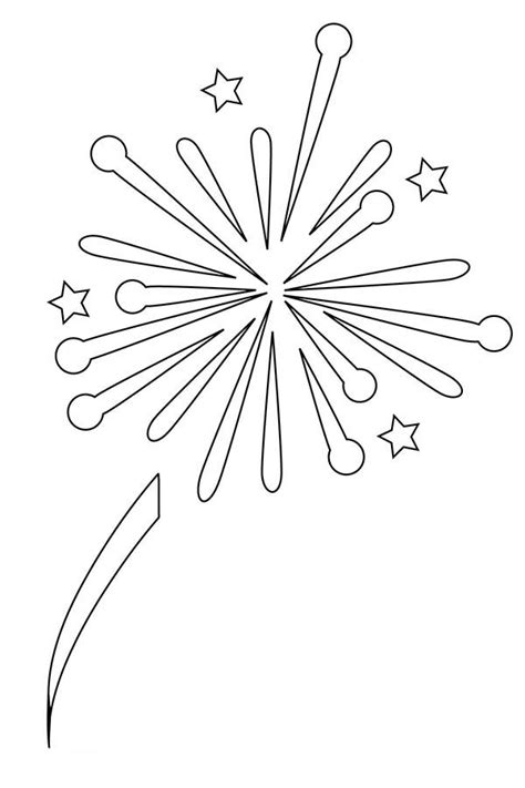 Are there coloring pages for 4th of july? Awesome Fireworks Light Coloring Page - Download & Print ...