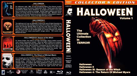 Halloween Collection Volume 1 Blu Ray Cover 1978 1988 R1 Custom