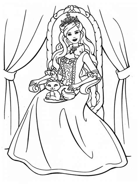 20 Free Printable Barbie Coloring Pages
