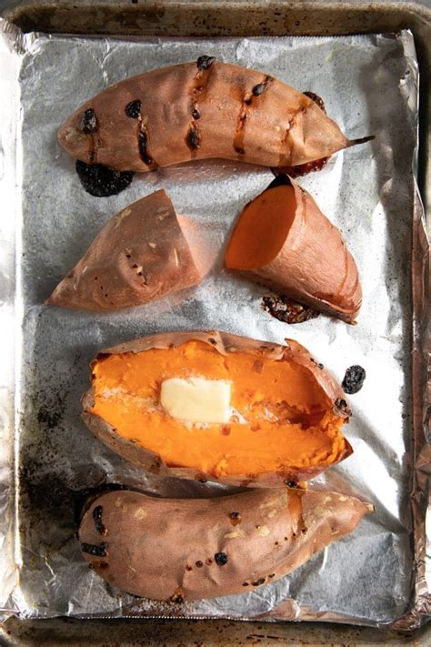 About 50 to 60 minutes at 425°f (220°c). Baked Sweet Potato (How to Bake Sweet Potatoes) - The Forked Spoon