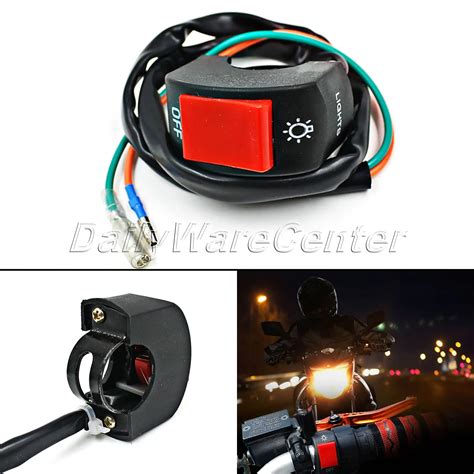 Motorcycle Headlight Light Switch For 78 Handlebar Onoff Button