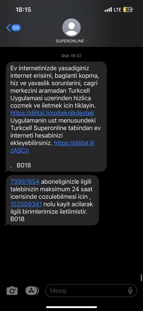 Turkcell Superonline Fiber Nternet Ba Lant Sorunu Ve Lgisiz M Teri