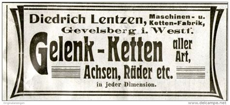 Wir wußten nicht wirklich, was uns in diesem ort erwartet und wurden höchst angenehm überrascht. Original-Werbung/ Anzeige 1906 - GELENK - KETTEN ...