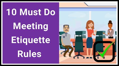 10 Meeting Etiquette Rules You Must Use For Successful Meetings - YouTube