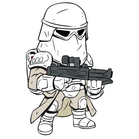 Simple Clone Trooper Drawing