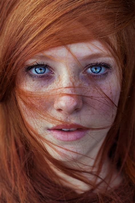 Wallpaper Id 1772224 Human Hair Blue Eyes Beautiful Woman Hair Freckles Hairstyle