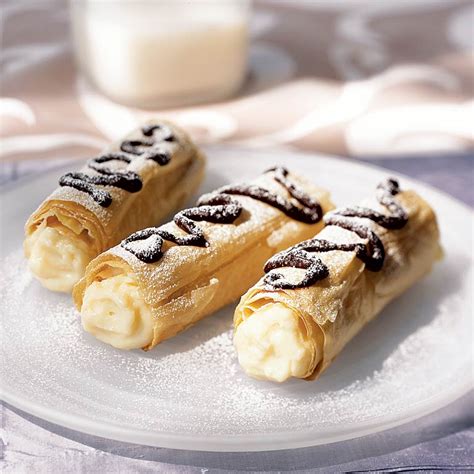 Repeat layering until you have 6 sheets stacked up. Phyllo Eclairs Recipe | MyRecipes