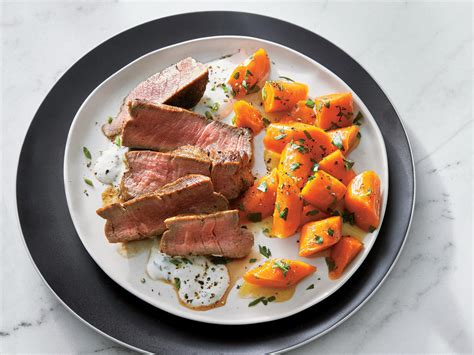 Everybody understands the stuggle of getting dinner on the table after a long day. Beef Tenderloin with Horseradish Cream and Glazed Carrots ...