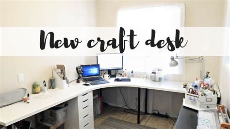 Get your craft room organized with pretty but practical storage solutions from ikea. New ikea craft room desk 2017 - YouTube