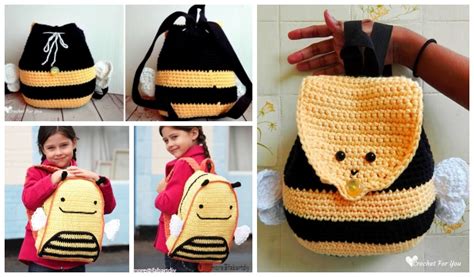 Scroll further down this page for a collection of the patterns available from you can make beautiful homemade gifts for your loved ones. Bumble Bee Backpack Free Crochet Pattern for Kids