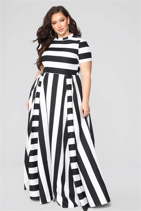 Black And White Plus Size Dresses Buy And Slay