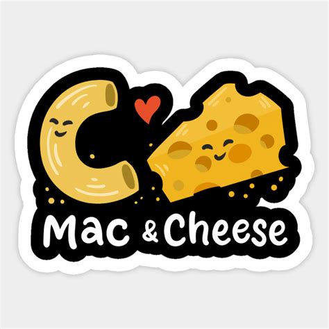 Mac And Cheese Kawaii Mac Cheese Sticker Teepublic