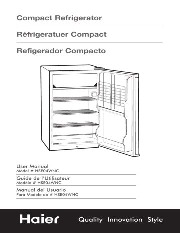 Haier Hse Wnc Refrigerator User Manual Manualzz