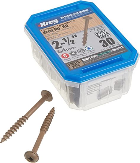 Screws And Bolts Fasteners And Hardware Kreg Tool Company Sml C2x250 125 Hd