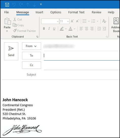 Microsoft Email Signature Template For Your Needs