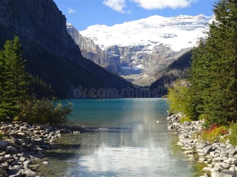 Lake Louise In Banff National Park In Alberta Canada Stock Photo